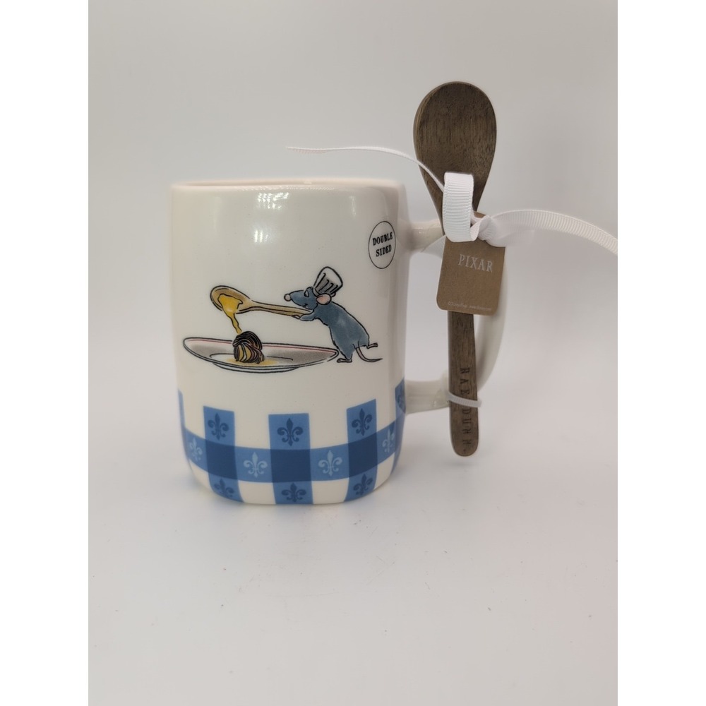 Rae Dunn Disney Pixar Ratatouille Remy Mug w/ Spoon